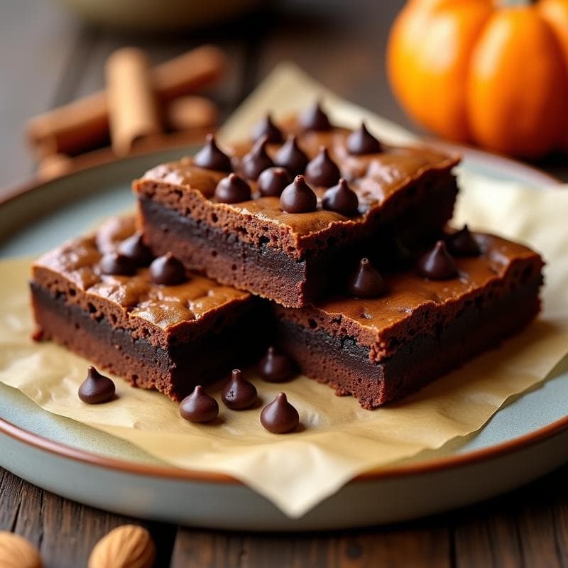 Brownie de Harina de Almendra y Puré de Calabaza: Postre Keto con Textura Melosa