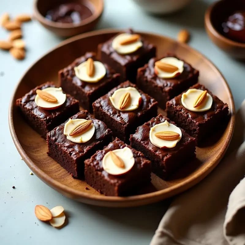 Brownie de alpiste y puré de dátiles: Postre Crudivegano sin horno y Sin Azúcar