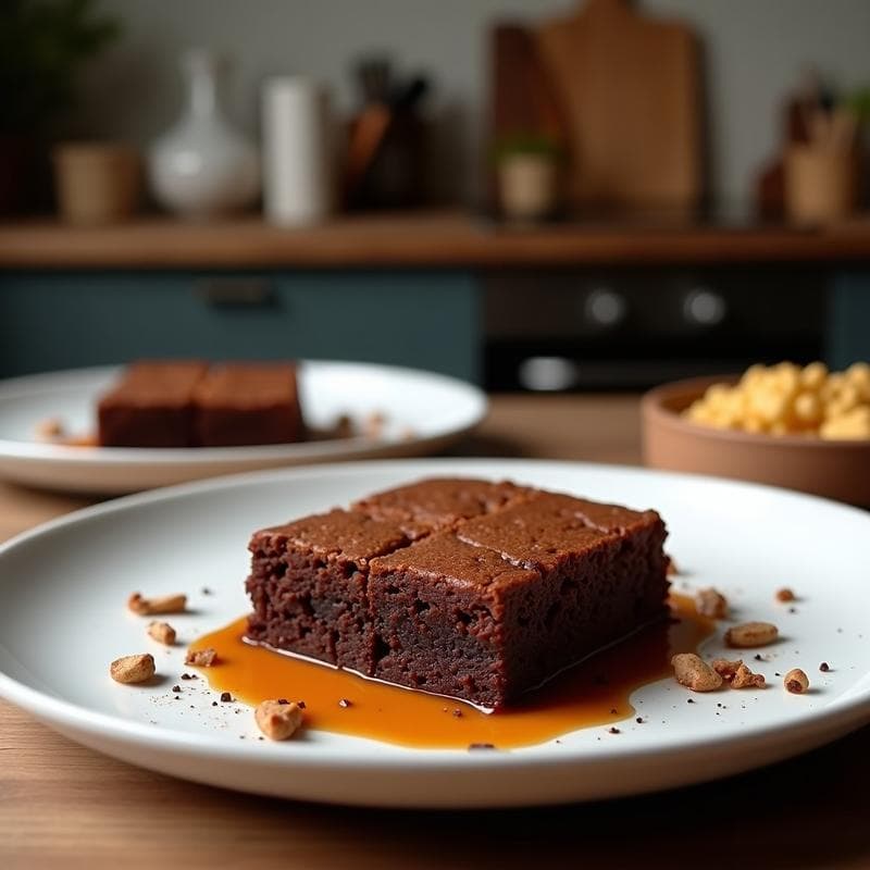 Brownie de Batata y Cacao Puro: Postre Sin Harina y Sin Azúcar en Airfryer