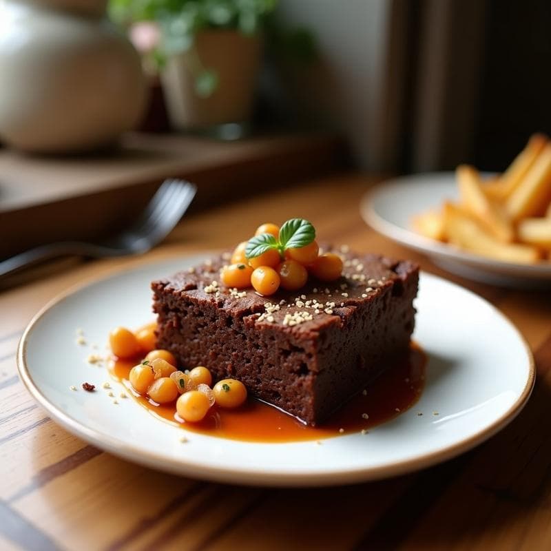 Brownie de Garbanzos Negros Keto: Receta Sin Horno y Alta en Proteína