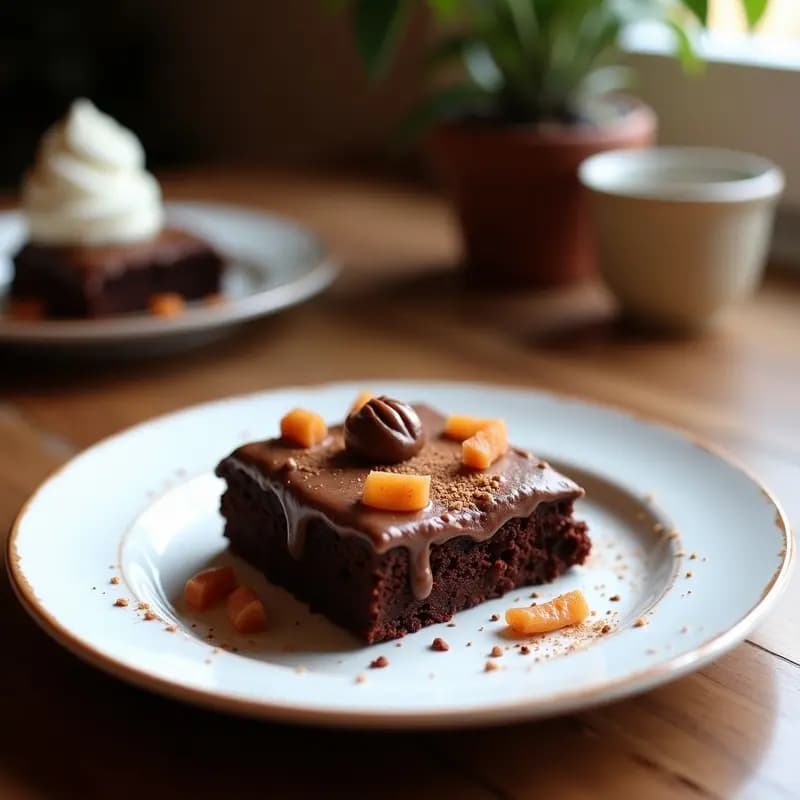 Brownie de Boniato y Almendras con Frosting de Cacahuete: Postre Keto Sin Azúcar