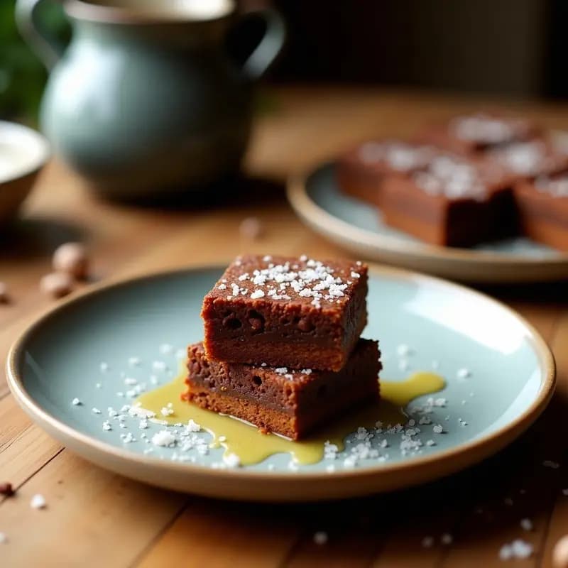 Brownie de Boniato y Avellanas: Postre Sin Harina y Sin Azúcar con Toque de Sal marina