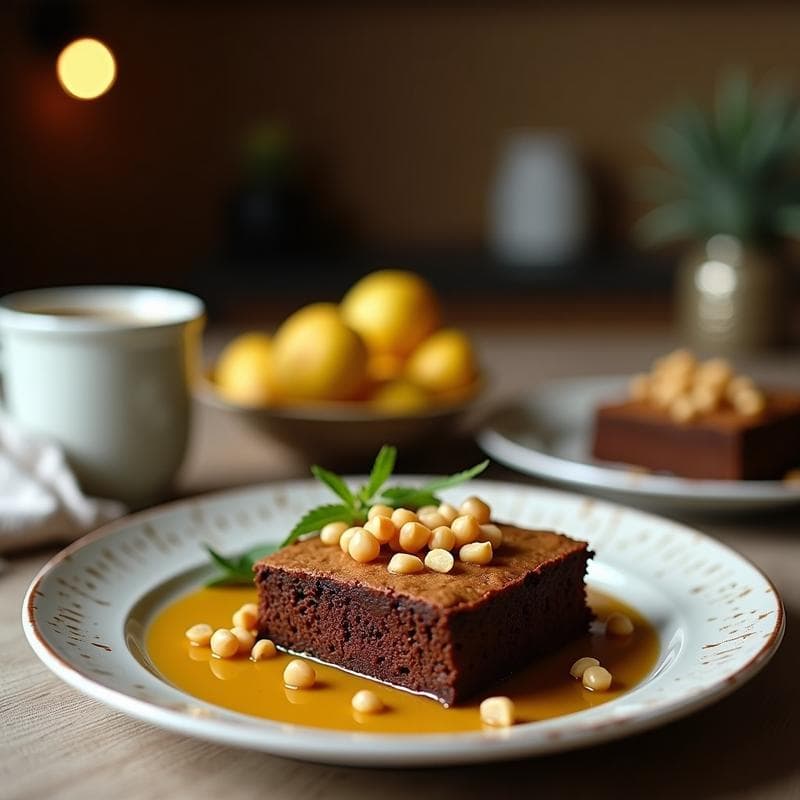 Brownie de Harina de Garbanzo y Aceite de Oliva: Postre Vegano Rico en Fibra en 20 Minutos