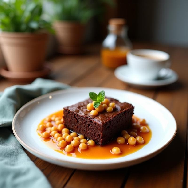 Brownie de Garbanzo y Avellanas: Postre Vegano y Rico en Proteína en Thermomix