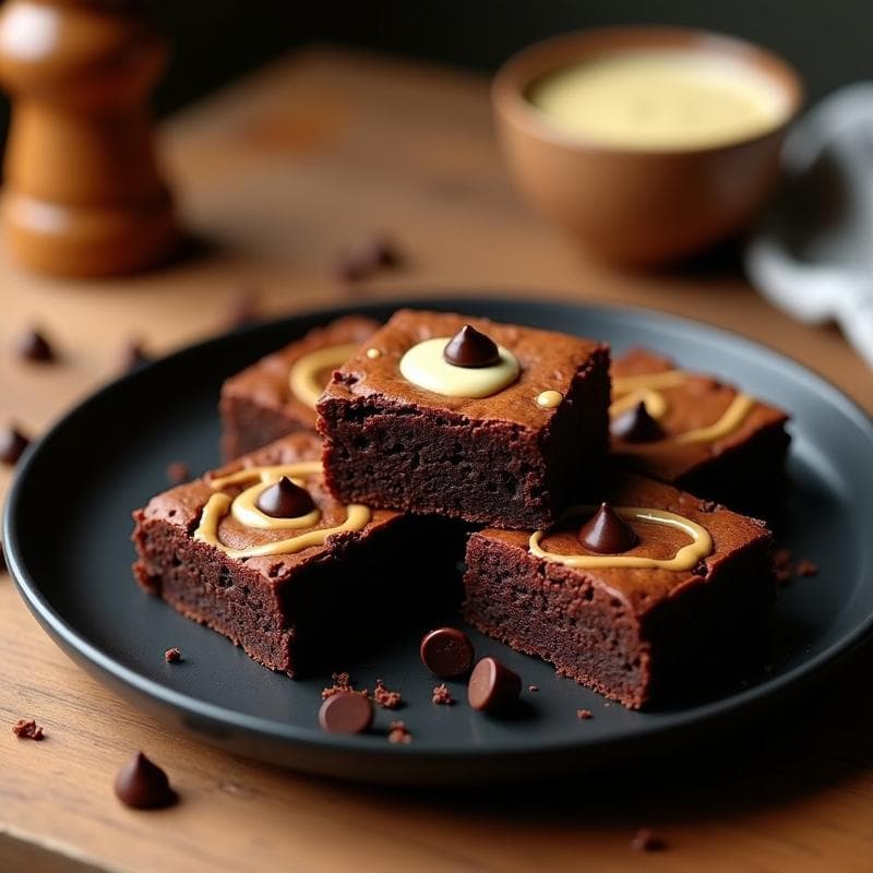 Brownie de Garbanzo y Tahini: Postre sin Harina y Alta en Proteína en 15 Minutos