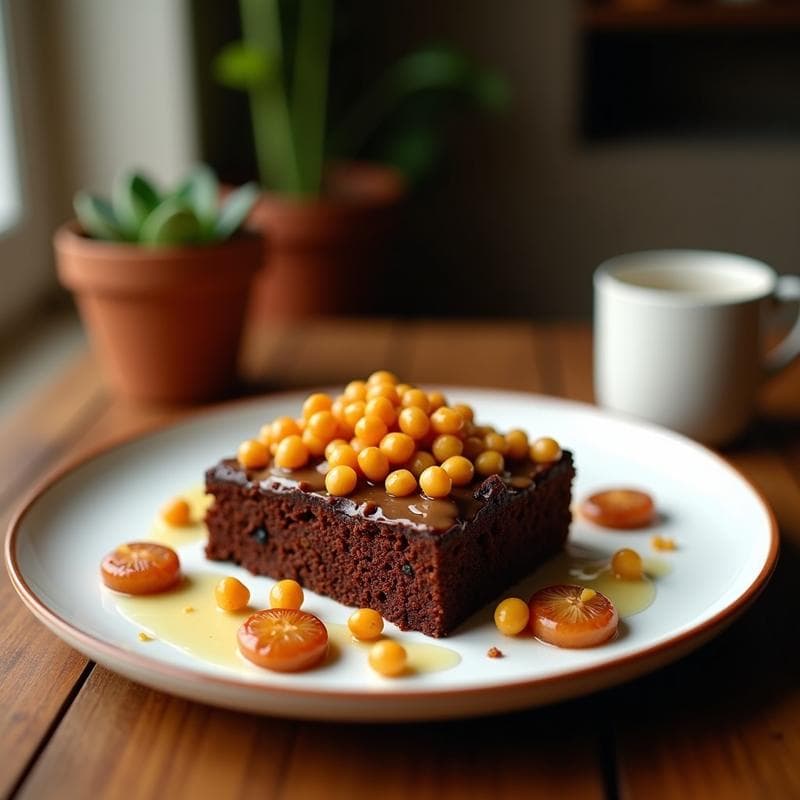 Brownie de Garbanzos y Avellanas: Postre Sin Harina y Alto en Proteína para Fitness