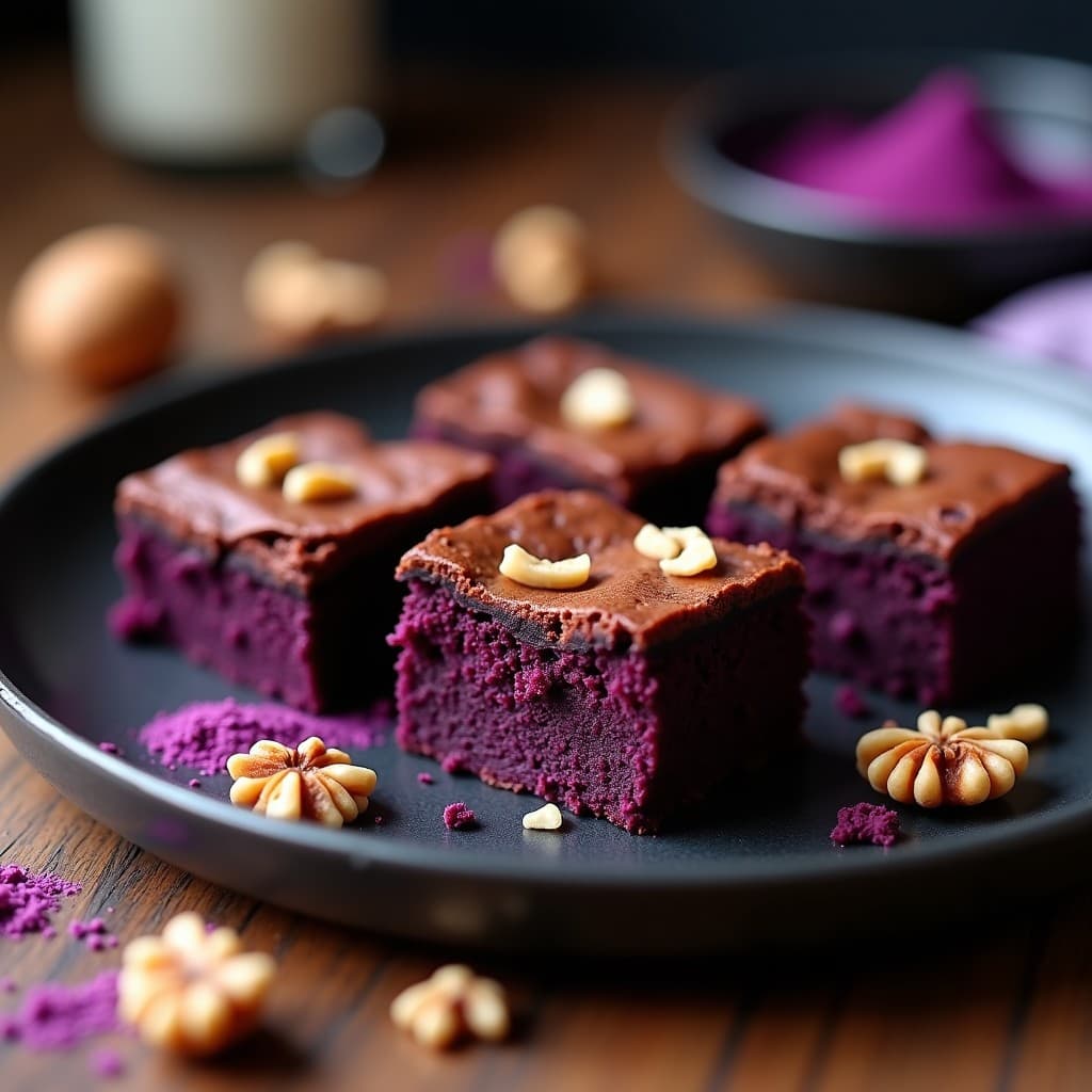 Brownie de Harina de Almendra y Purple Corn: Postre Peruano Keto Sin Harina
