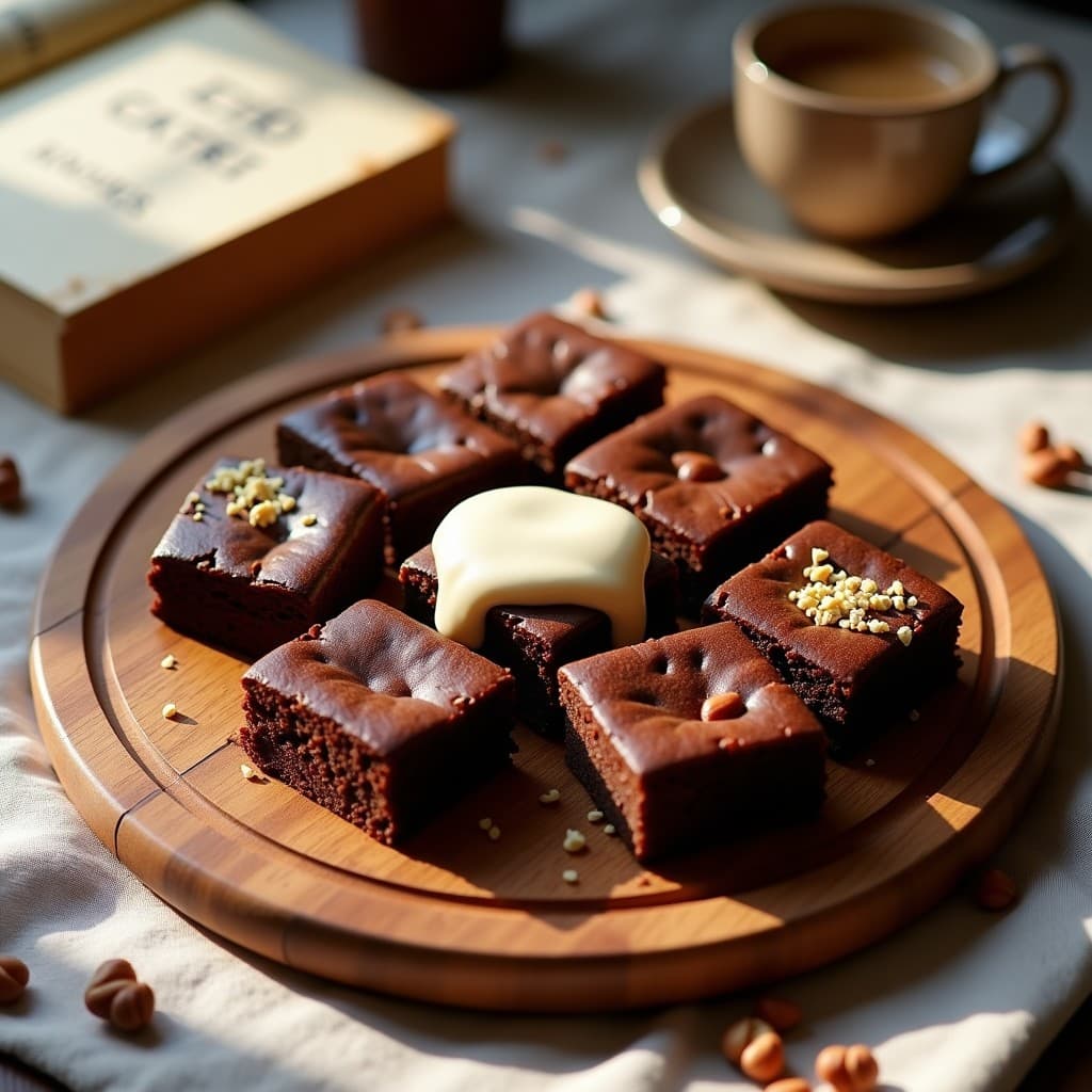 Brownie de Harina de Castaña y Crema de Avellanas: Postre Italiano Sin Gluten y Sin Azúcar