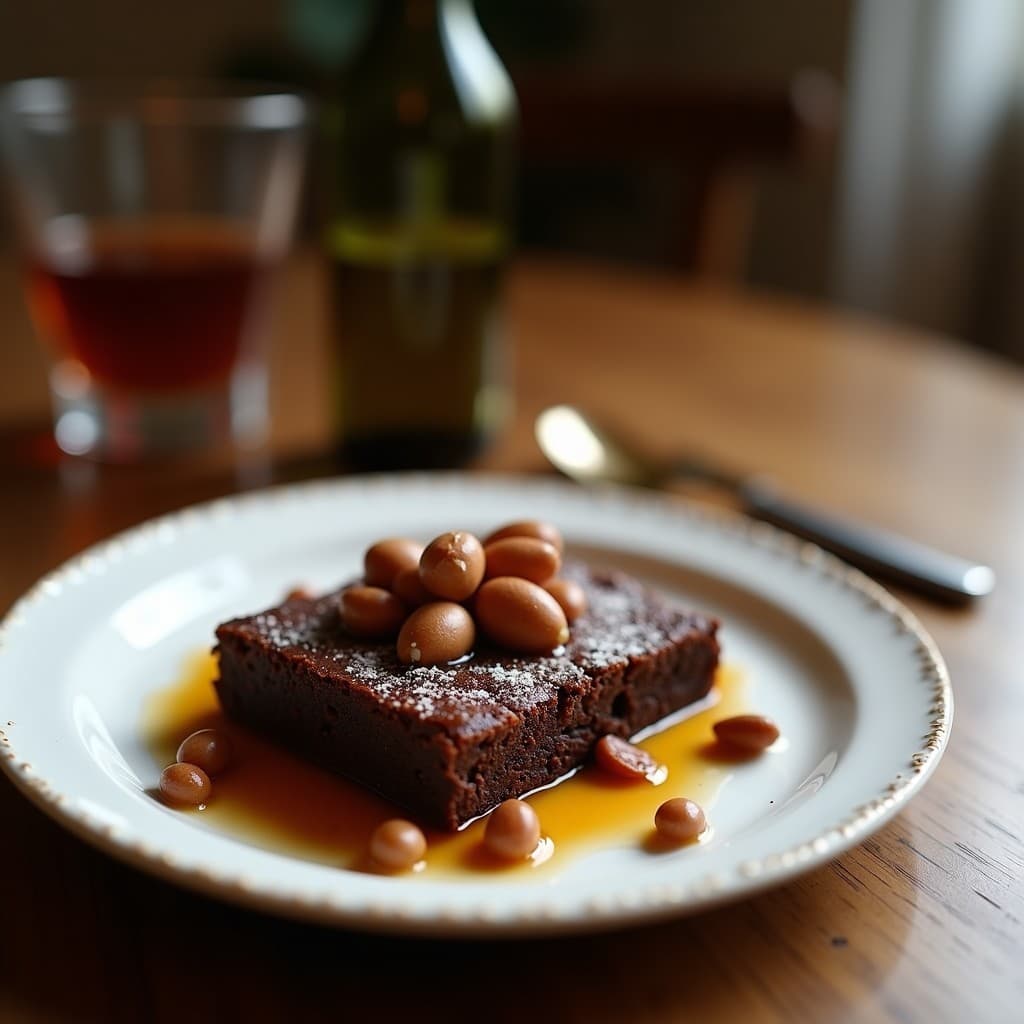 Brownie de Harina de Lentejas y Nuez de Pecan: Postre Sin Harina y Alta en Fibra