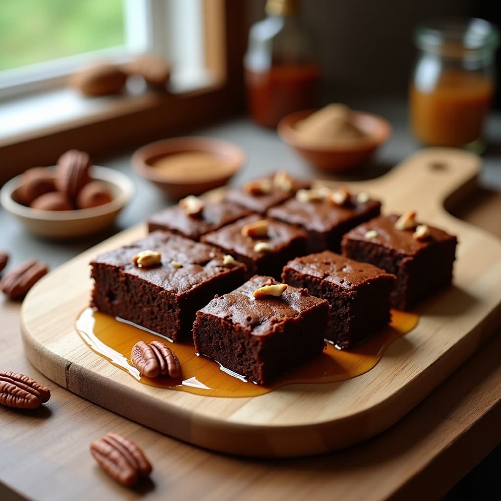 Brownie de Harina de Lentejas y Sirope de Arce: Postre Vegano y Sin Gluten en 12 Minutos