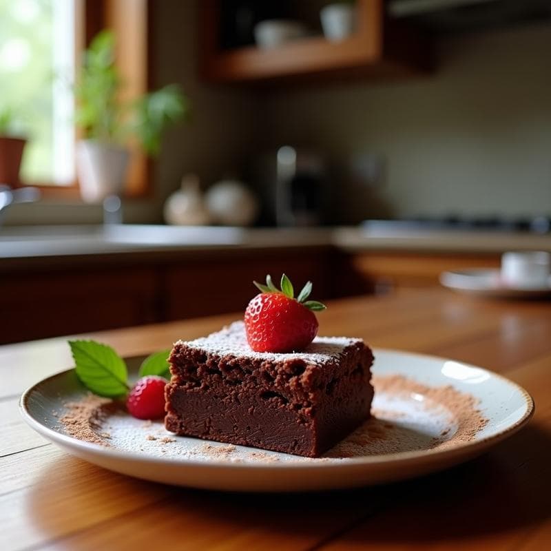 Brownie de Lentejas Rojas y Cacao Puro: Postre Keto y Sin Harina en 20 Minutos