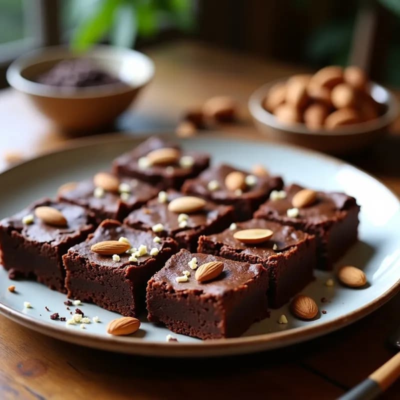 Brownie Vegano de Avena y Cacao Puro: Receta Sin Harina y Ultra Esponjosa