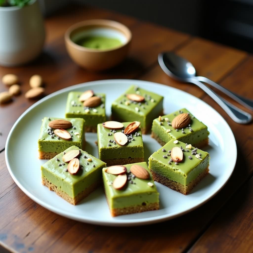 Brownies de Alubias Blancas y Matcha: Postre Japón-Ético Sin Azúcar y Alto en Fibra