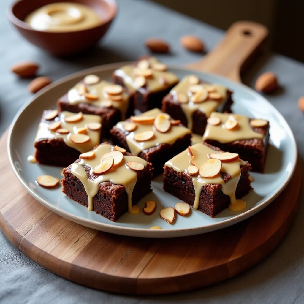 Brownies de Batata y Almendra con Glaseado de Tahini: Postre Vegano Sin Harina