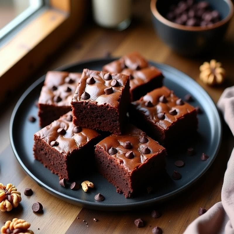 Brownies de Black Bean y Cacao: Postre Vegano Sin Azúcar y Alta en Fibra