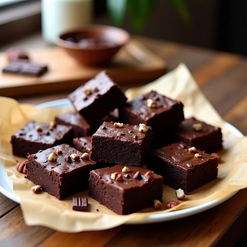 Brownies de Black Bean y Chocolate 90%: Postre Keto Sin Harina y Alto en Proteína