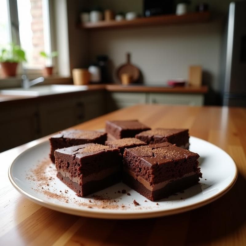 Brownies de Boniato y Avellanas con Cobertura de Chocolate 100%: Postre Keto y Sin Harina