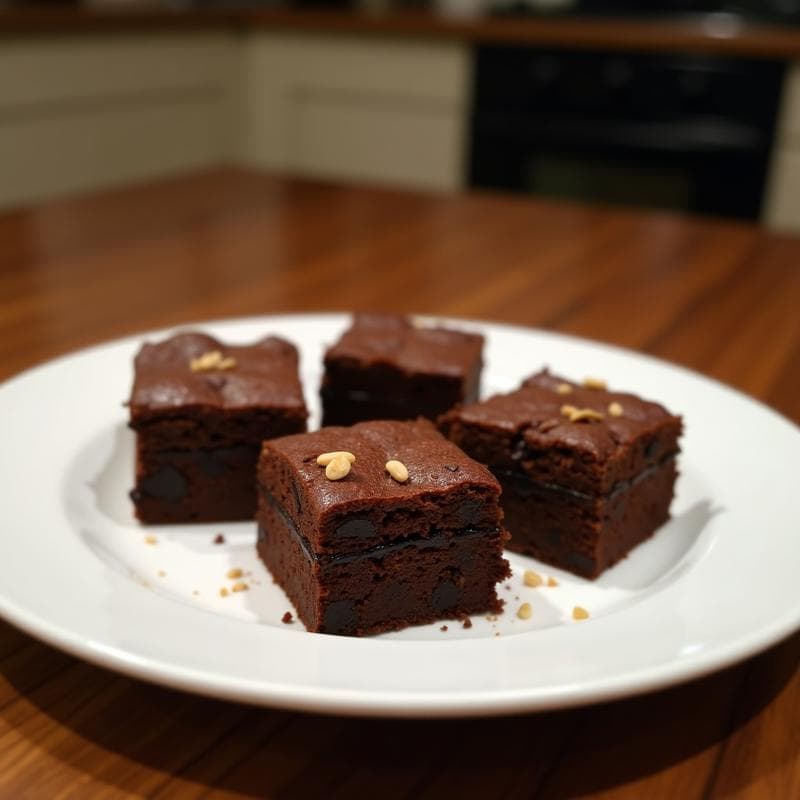 Brownies de Boniato y Cacahuete: Postre Sin Harina y Rico en Fibra en 25 Minutos