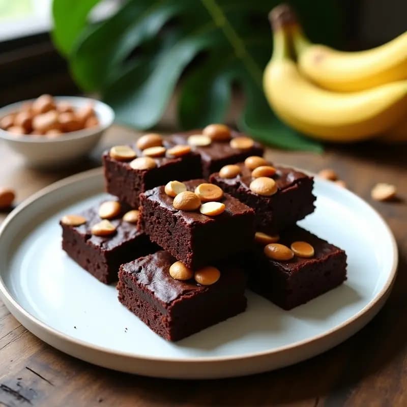 Brownies de Chocolate y Batata con Nuez de Brazil: Postre Brasileño Sin Harina