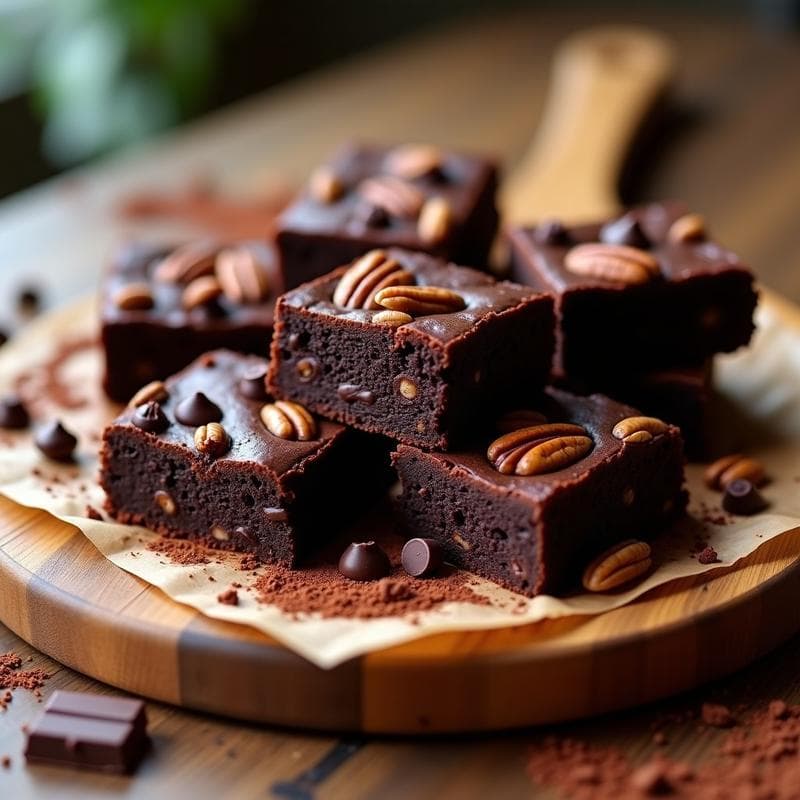 Brownies de Frijoles Negros y Cacao: Postre Vegano Sin Harina y Alto en Fibra