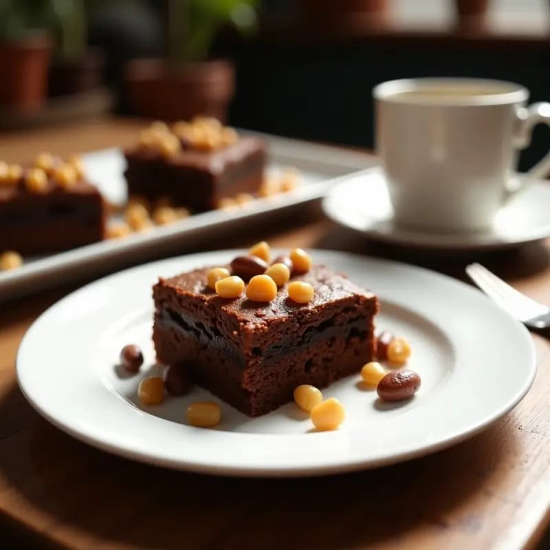Brownies de Garbanzo y Café con Trozos de Nuez: Postre Keto y Sin Harina