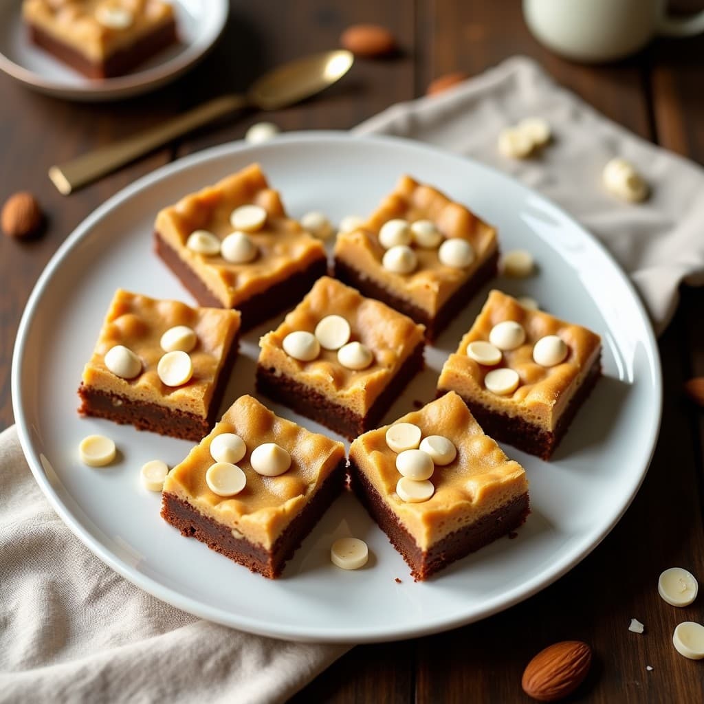 Brownies de Harina de Garbanzo y Chocolate Blanco: Postre Sin Harina y Alto en Fibra