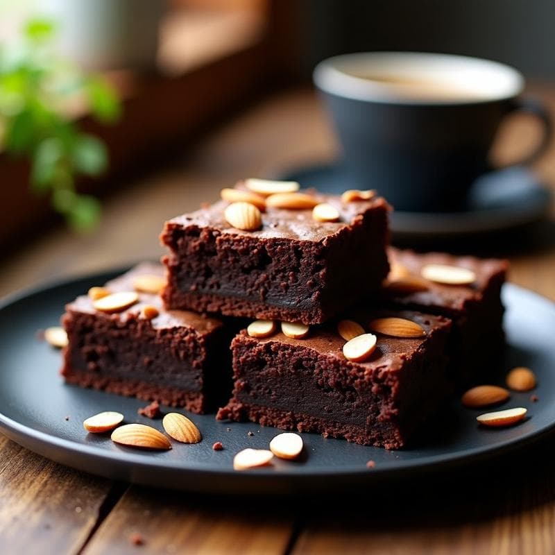 Brownies de Garbanzo y Chocolate Negro: Postre Proteico Sin Harina en Airfryer