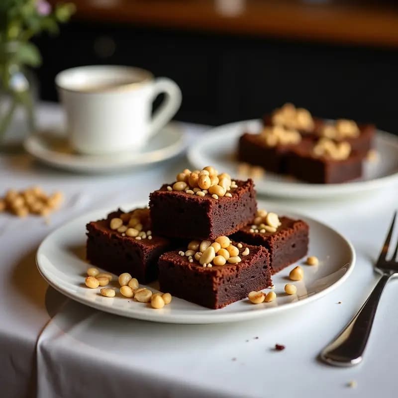 Brownies de Garbanzo y Chocolate Negro con Nueces: Postre Sin Gluten y Sin Azúcar