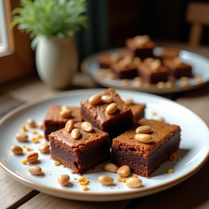 Brownies de Garbanzo y Nueces: Postre Vegano Sin Harina y Rico en Proteína