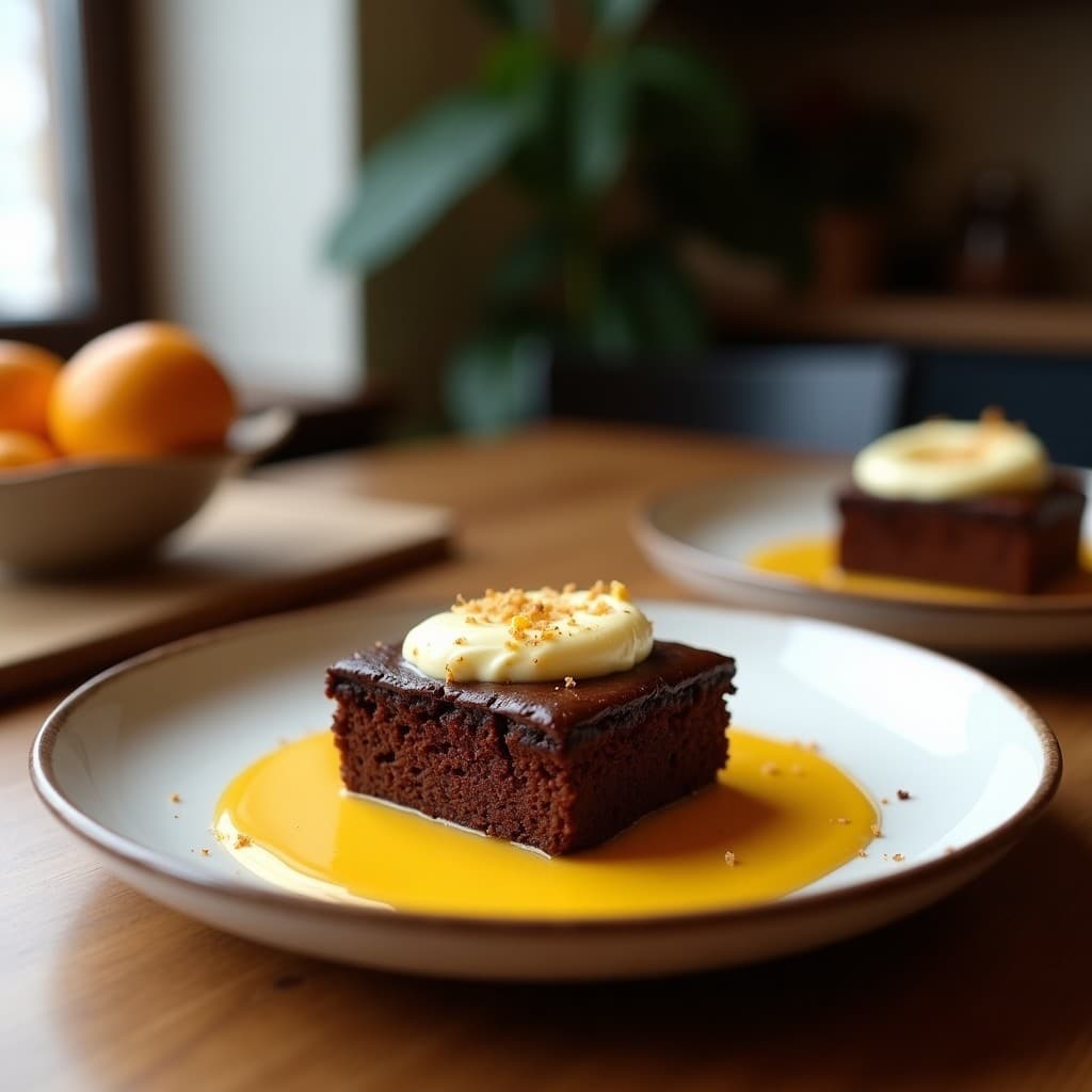 Brownies de Harina de Lenteja y Puré de Calabaza con Glaseado de Erithritol: Postre Keto y Sin Harina