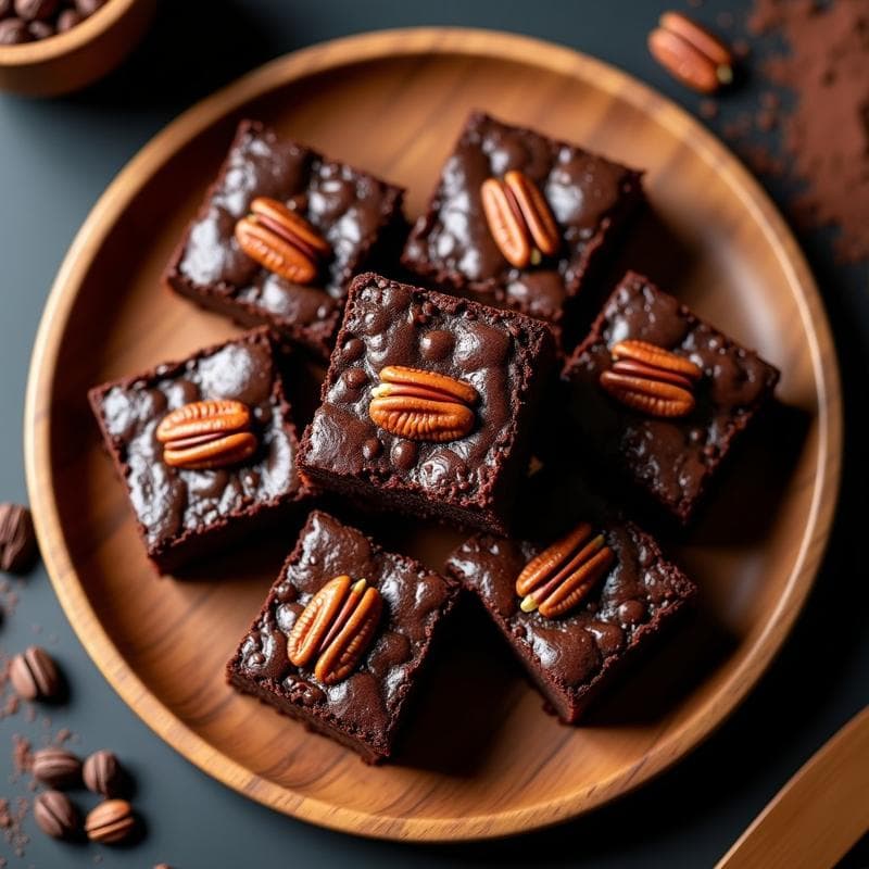 Brownies de Lentejas Negras y Cacao: Postre Vegano Sin Harina y Ultraesponjoso