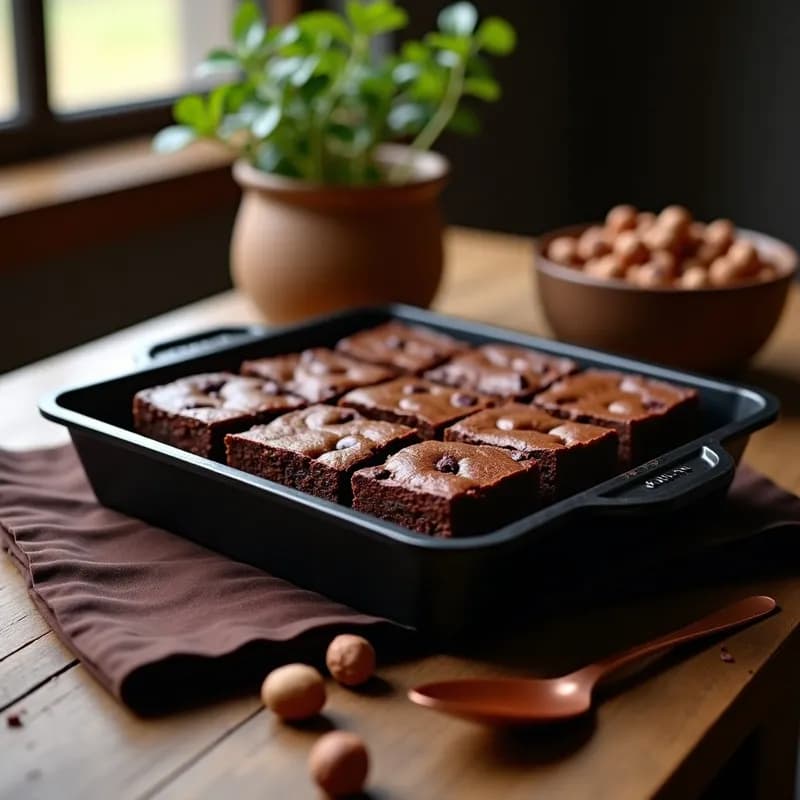 Brownies de Chocolate Negro y Avellanas: Receta Alta en Proteína y Sin Harina