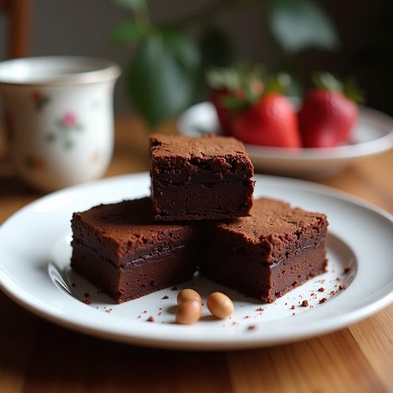 Brownies de Cacao Negro: Receta Proteica Sin Harina con Toque Intenso