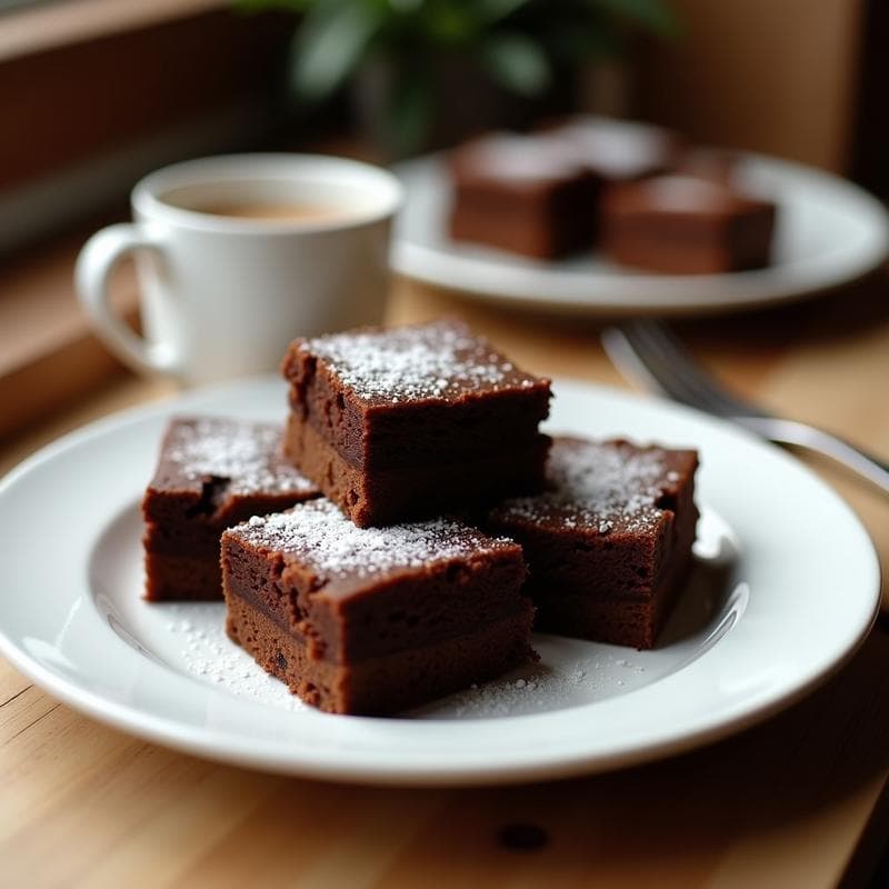 Brownies de Café Moka: Receta Alta en Proteína y Sin Harina para Postres Saludables