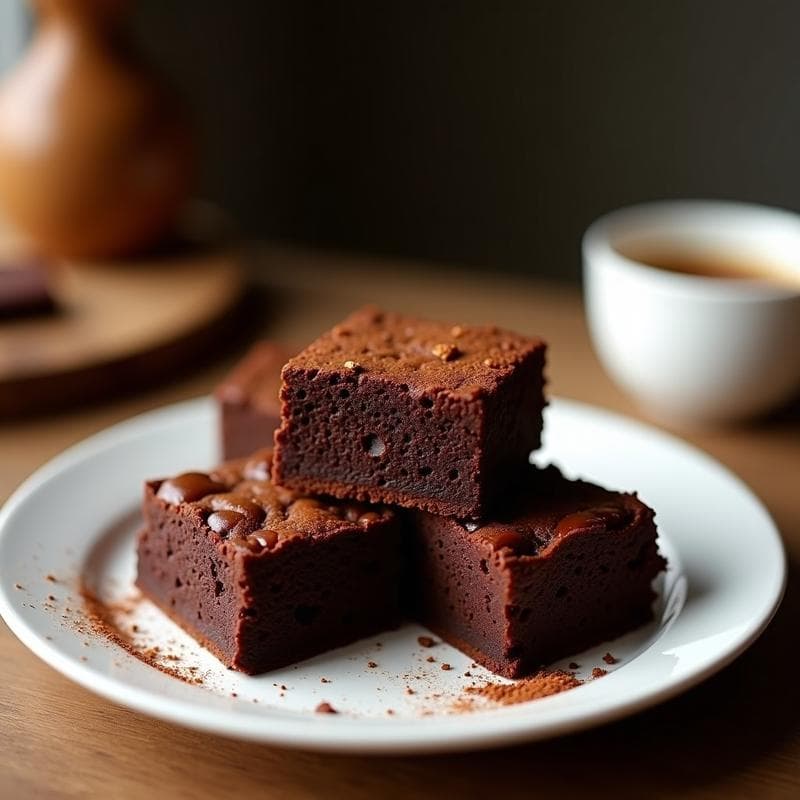 Brownies de Proteína con Cacao y Avena: Receta Sin Harina Alta en Proteína en 25 Minutos