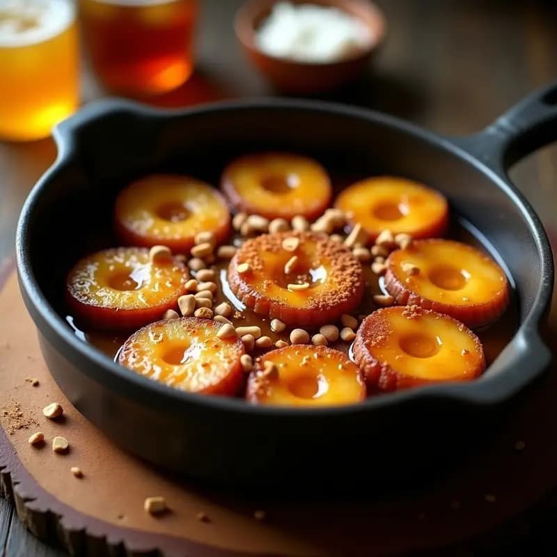 Browning de Plátano Macho con Miel y Canela: Postre Colombiano al Horno Sin Harina