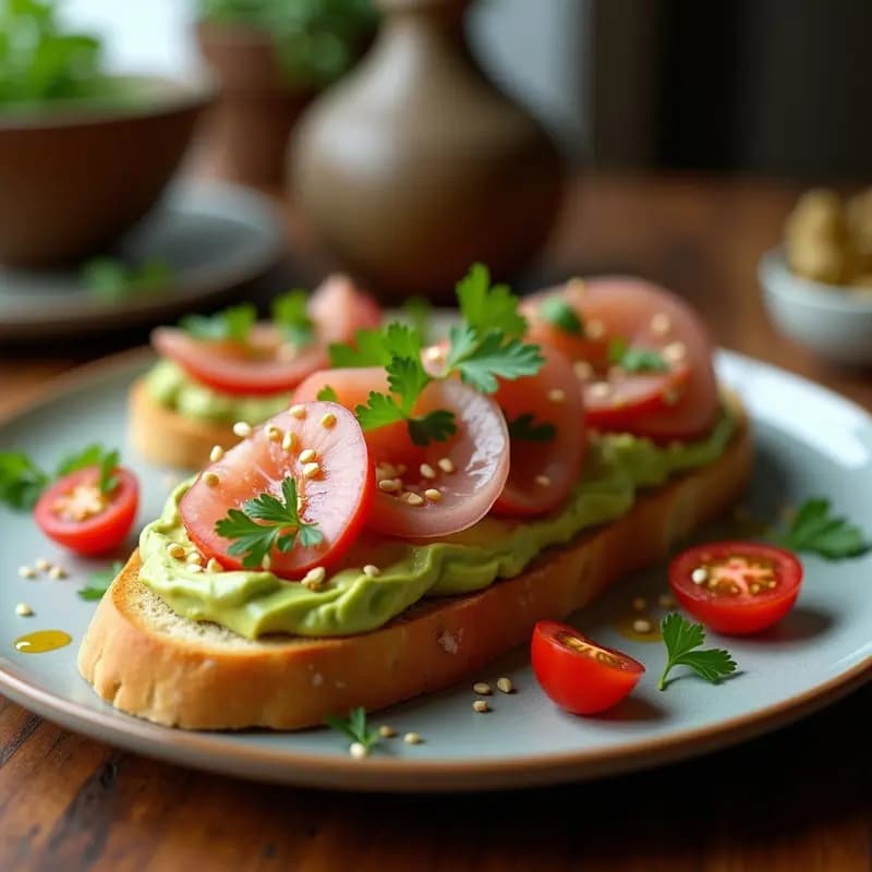 Bruschetta de Aguacate y Ventresca: Receta Italiana con Toque Mexicano