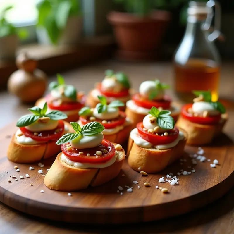 Bruschetta de Buratta y Tomates Secos: Receta Italiana Rápida y Elegante