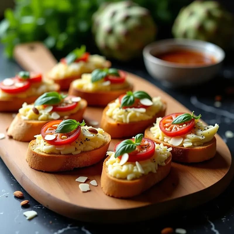 Bruschetta de Higado de Alcachofa y Tomates Secos: Aperitivo Italiano Keto