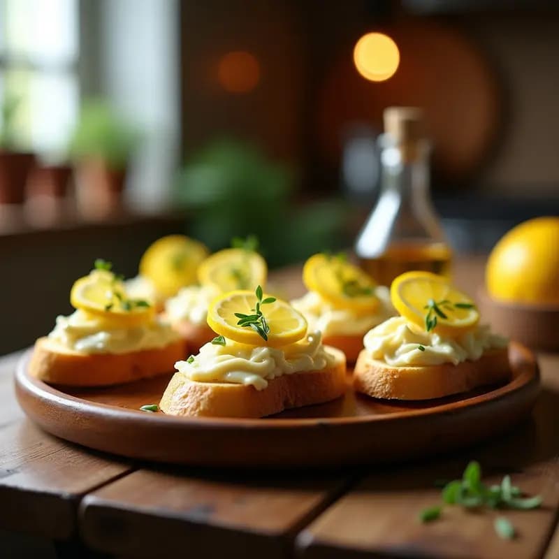 Bruschetta de Higado de Bacalao y Limón: Entrante Italiano Alta en Omega-3