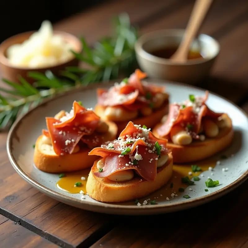 Bruschetta de Higado de Pollo y Pancetta: Entrante Italiano con Toque Crujiente