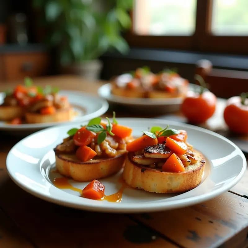 Bruschetta de Higados de Pollo y Cebolla Caramelizada: Entrante Italiano Keto y Crujiente