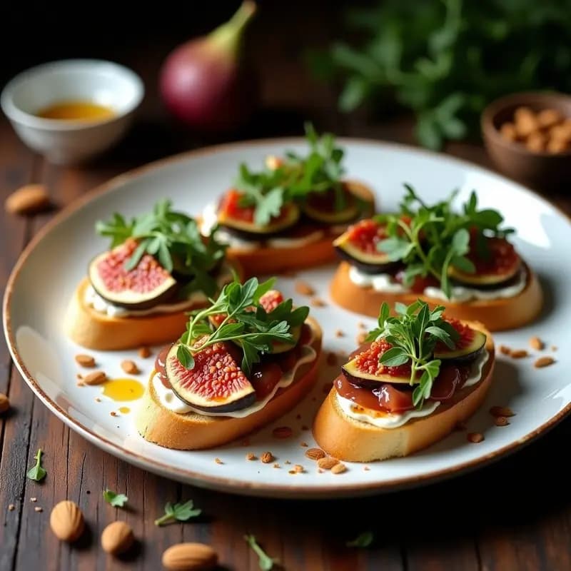 Bruschetta de Higera y Ventresca con Aceite de Trufa: Entrante Italiano Gourmet en 10 Minutos