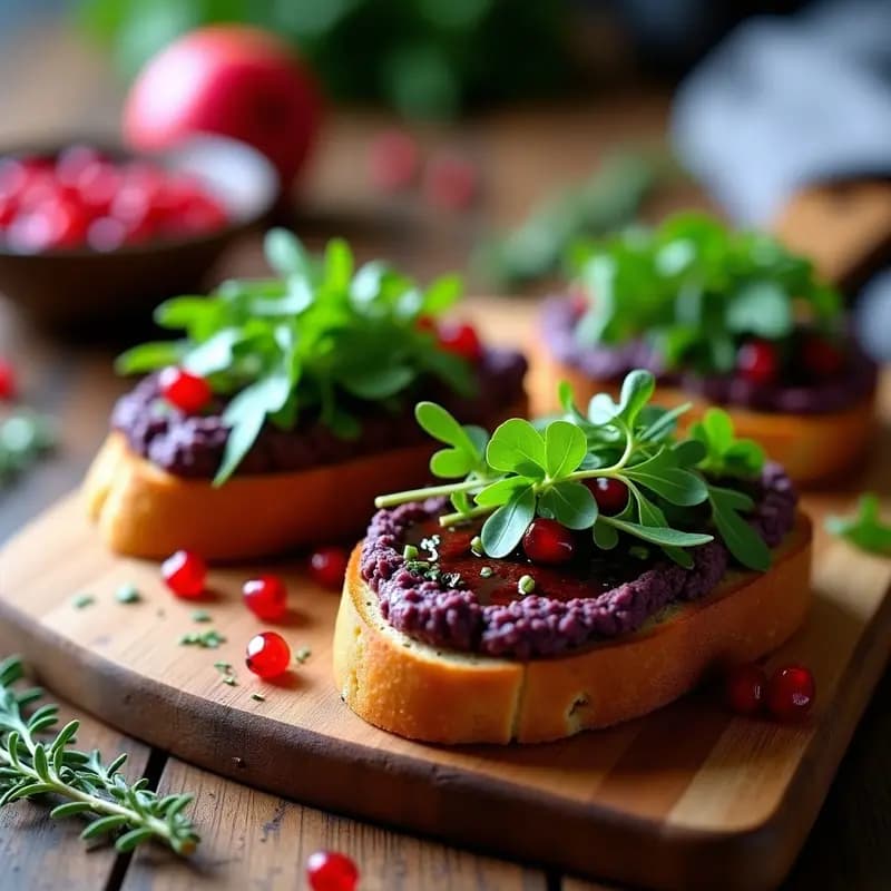 Bruschetta de Hígado de Paté de Berenjena: Entrante Italiano Vegano y Gourmet