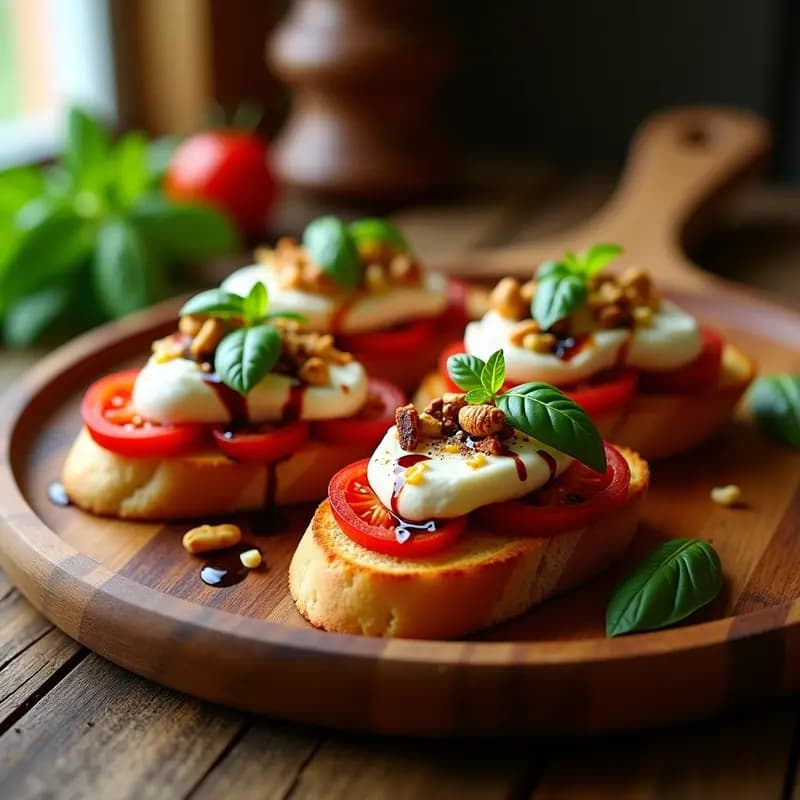 Bruschetta de Tomate Seco y Burrata: Receta Italiana en Airfryer con Toque Gourmet