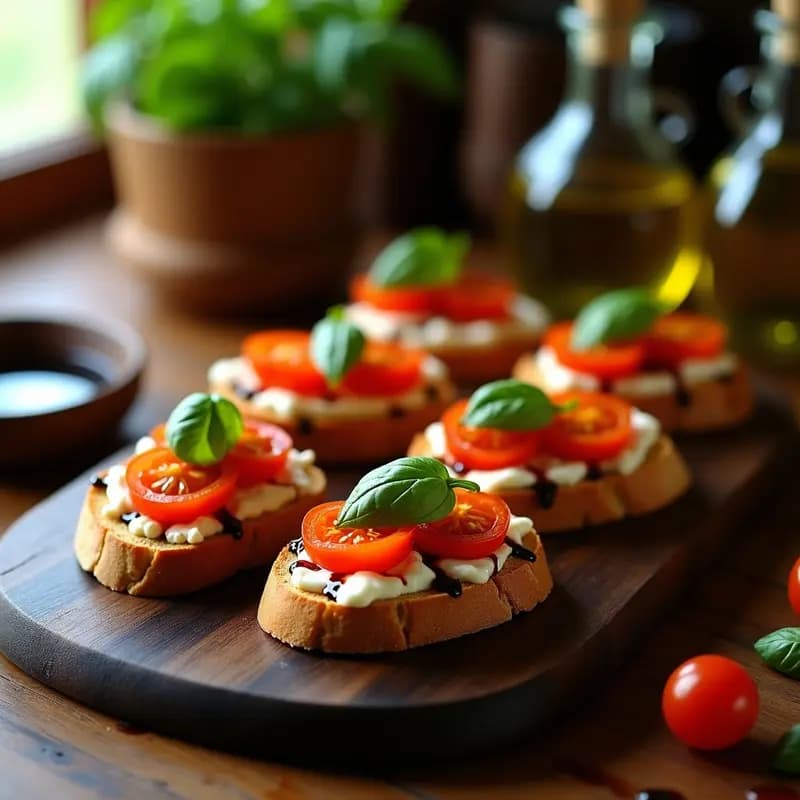 Bruschetta de Tomate Seco y Ricotta de Almendras: Aperitivo Italiano Sin Lactosa