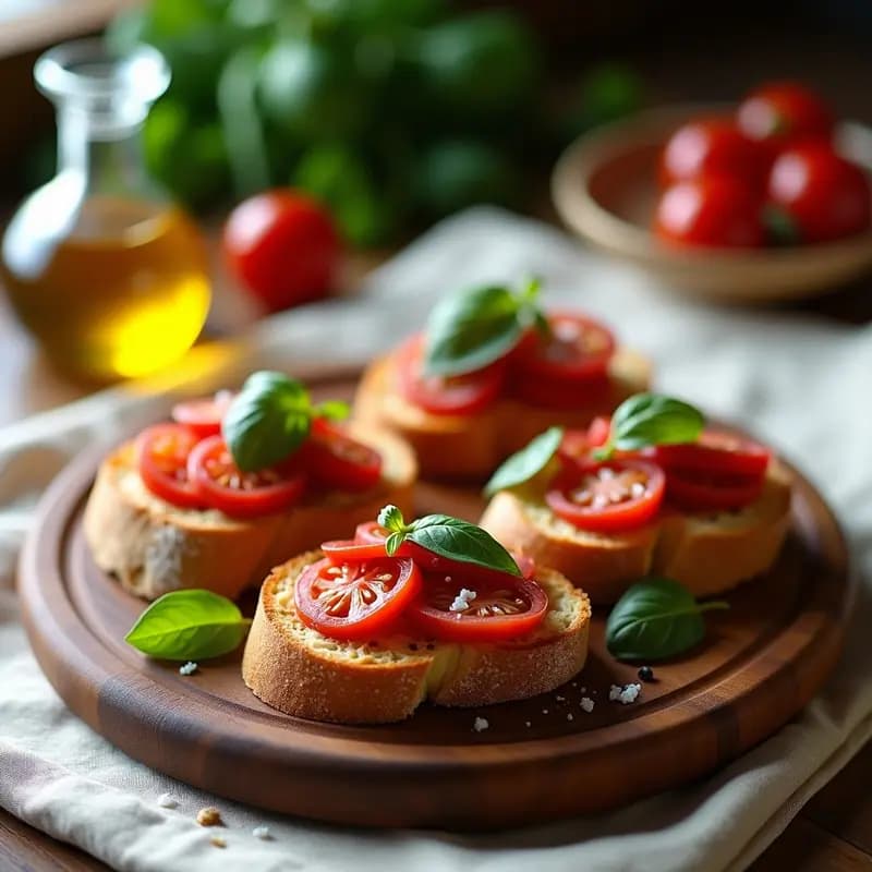 Bruschetta Italiana con Tomate Seco y Ventresca de Atún: Entrante Gourmet en 10 Minutos