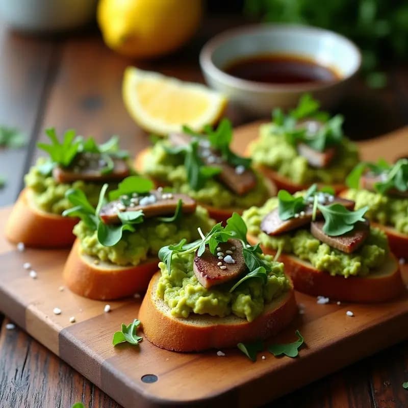 Bruschettas de Aguacate y Sardina Ahumada: Receta Italiana Alta en Omega-3