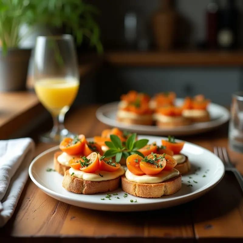 Bruschettas de Pan de Centeno con Paté de Aceitunas Negras y Queso de Oveja: Entrante Mediterráneo