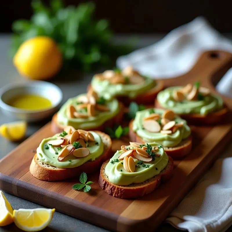 Bruschettas de Pan de Centeno con Crema de Alcachofas y Anchoas: Receta Italiana Keto